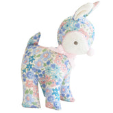 Baby Deer Rattle Liberty Blue 16cm - Alimrose Alimrose